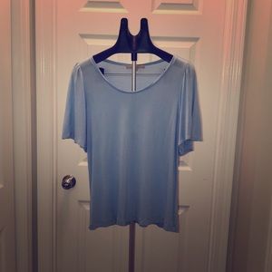 Light blue scoop neck Loft tee shirt